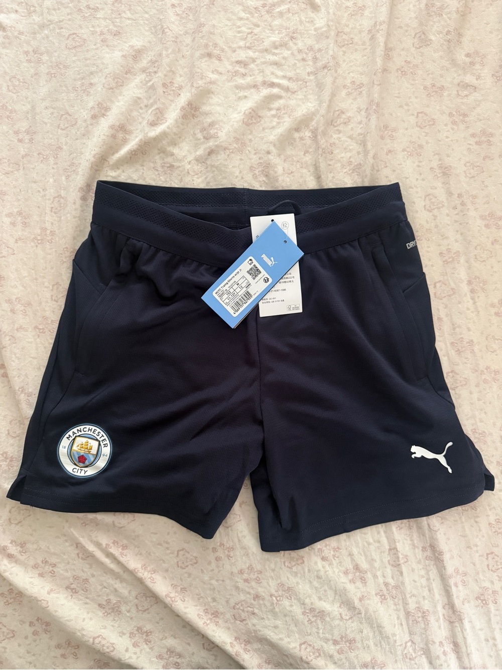 Puma Navy Blue Manchester City Athletic Shorts